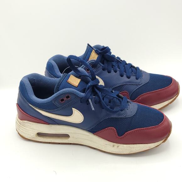 Nike Air Max 1 Navy Team Red Men's Size 8.5 - Picture 3 of 9